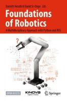 Foundations of Robotics: A Multidisciplinary Approach with Python and ROS 2022 ed.