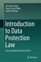 Introduction to Data Protection Law: Cases and Materials from the EU 2024 ed.