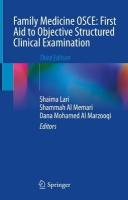 Family Medicine OSCE: First Aid to Objective Structured Clinical Examination: Third Edition Third Edition 2024