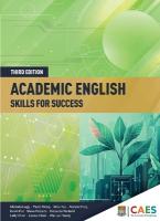 Academic English: Skills for Success 3rd edition