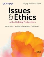 Issues and Ethics in the Helping Professions, Cengage International Edition 11th edition