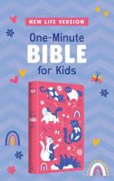 One-Minute Bible for Kids (Girls' Cover): New Life Version: New Life Version