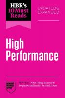 HBR's 10 Must Reads on High Performance, Updated and Expanded (featuring  Nine Things Successful People Do Differently by Heidi Grant)