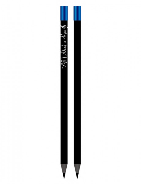 Pencil All I Need is Music black/blue magnetic
