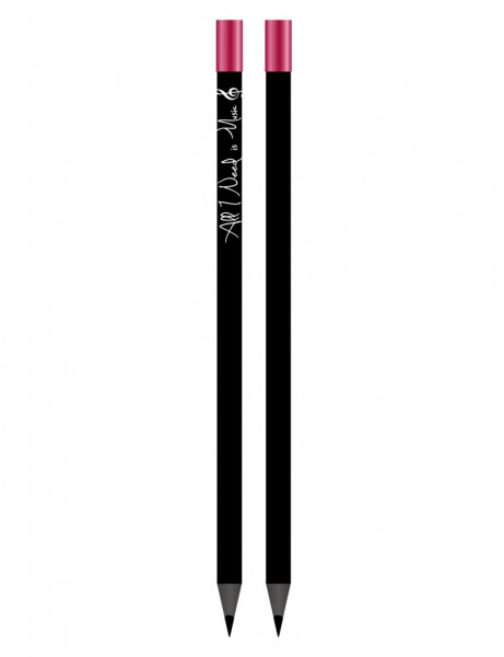 Pencil All I Need is Music black/red magnetic