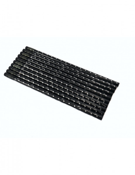 Pencil note black/silver 10 pcs / set