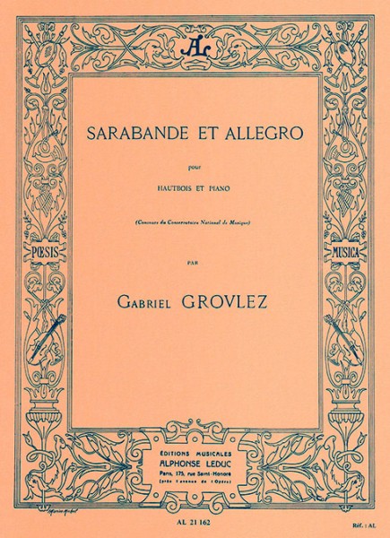 Sarabande et Allegro pour Hautbois et Piano