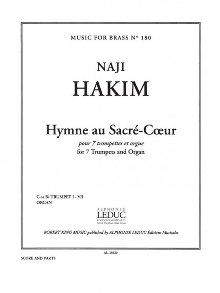 Naji Hakim: Hymne au Sacre-Coeur Ensemble-Brass 8 or more