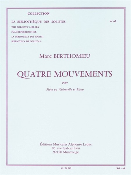Marc Berthomieu: Four Mouvements