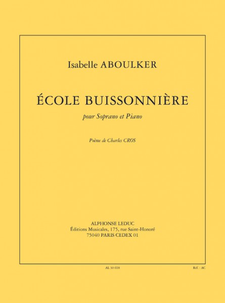 École buissonnière pour soprano et piano