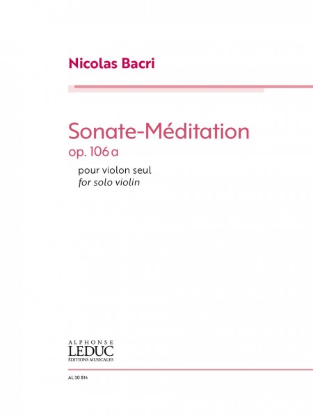 Sonate-Méditation for Solo Violin Op.106a