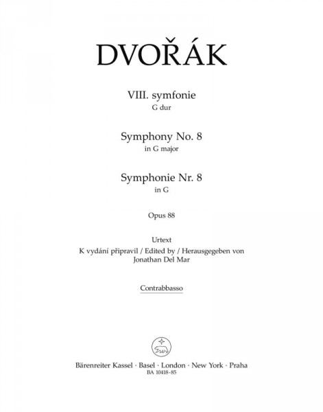 Symphony No.8 In G Op.88 (Bass) In G Major