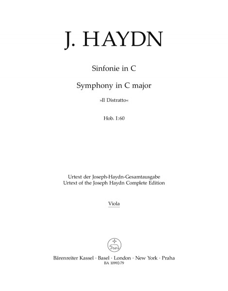 Symphony In C Major Hob. I:60 Il Distratto