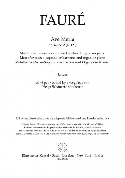 Ave Maria N 129 - Op. 67 No. 2
