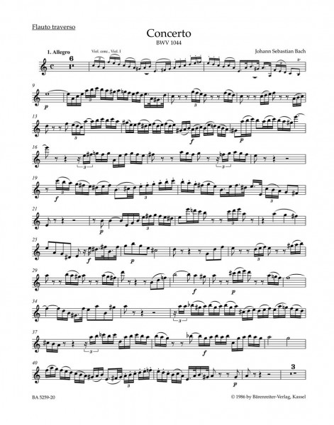 Concerto in A minor BWV 1044 Triple Concerto