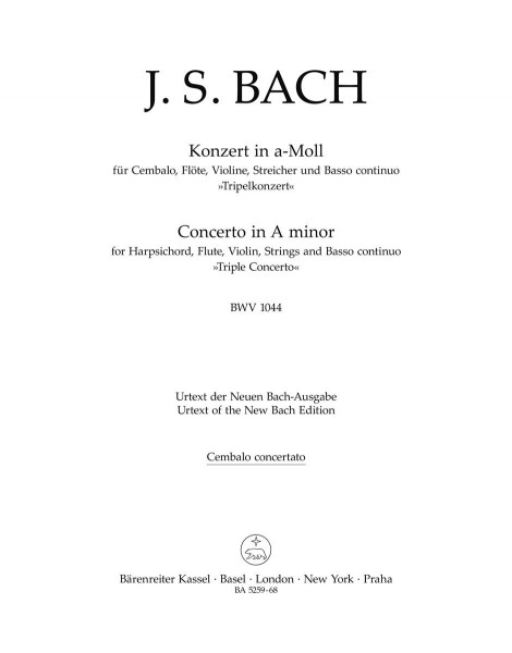 Concerto in A minor BWV 1044 Triple Concerto