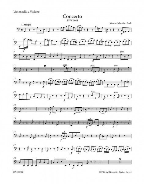Concerto in A minor BWV 1044 Triple Concerto