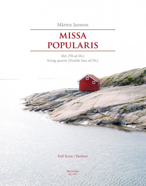 Missa Popularis SSA [ TB ad lib.] and String Quartet [ Double Bass ad lib.]