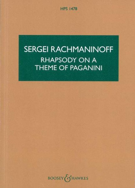 Rhapsodie über ein Thema von Paganini Op. 43 Japanese Edition