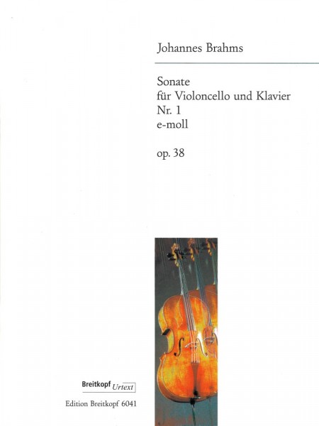 Sonata For Cello And Piano In E Minor