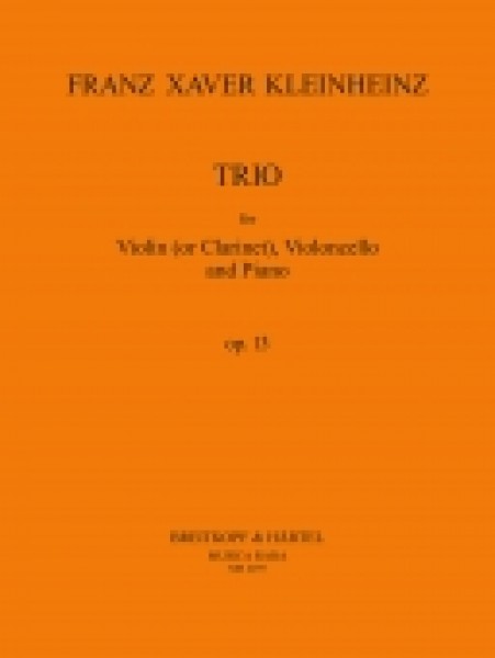 Trio Es-dur op. 13 for Violin [ Clarinet], Violoncello and Piano