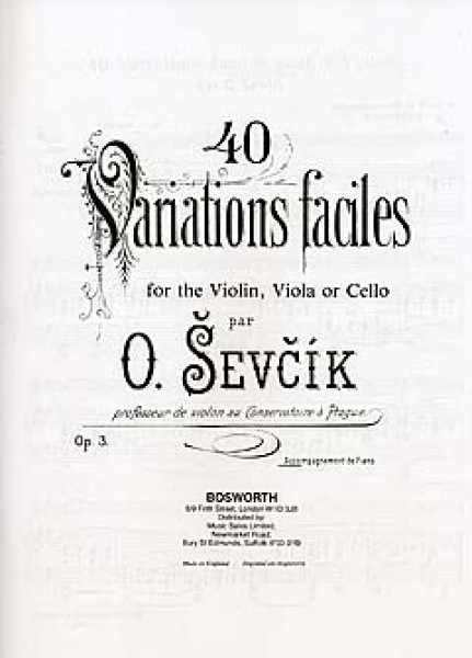 40 Variations Faciles for the Violin, Viola or Cello