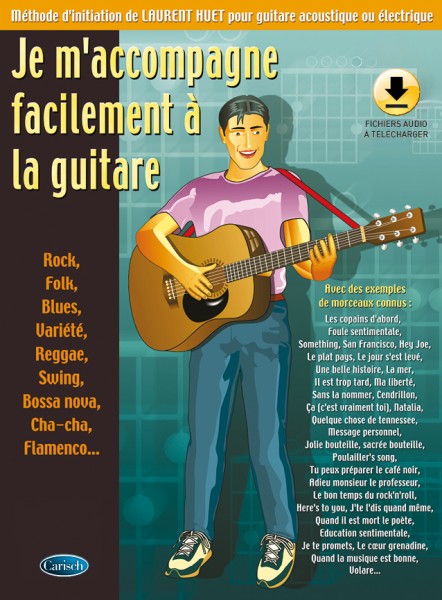 Je m'accompagne facilement à la guitare