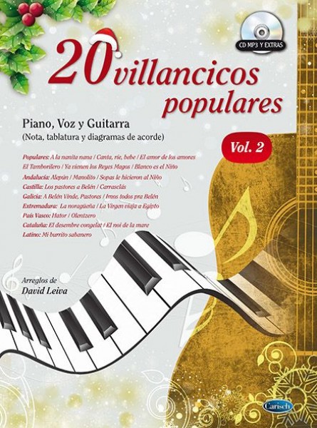 20 Villancicos Populares: Piano, Voz Y Guitarra 2