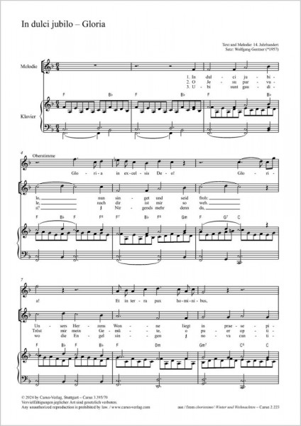 In dulci jubilo - Gloria