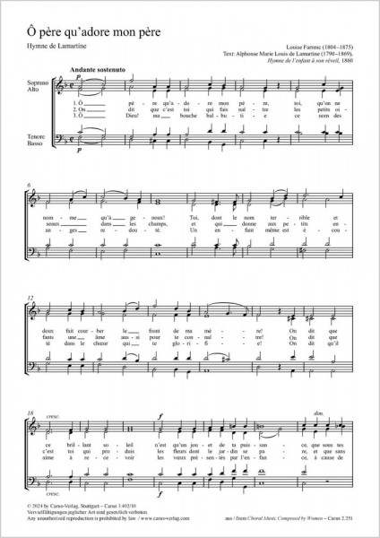 O père qu'adore mon père (Hymne de Lamartine)