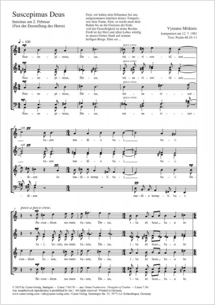 Suscepimus Deus Introit on 2 February