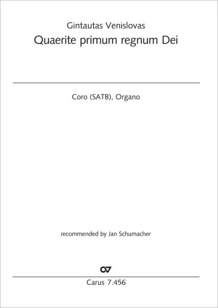 Quærite primum regnum Dei recommended by Jan Schumacher