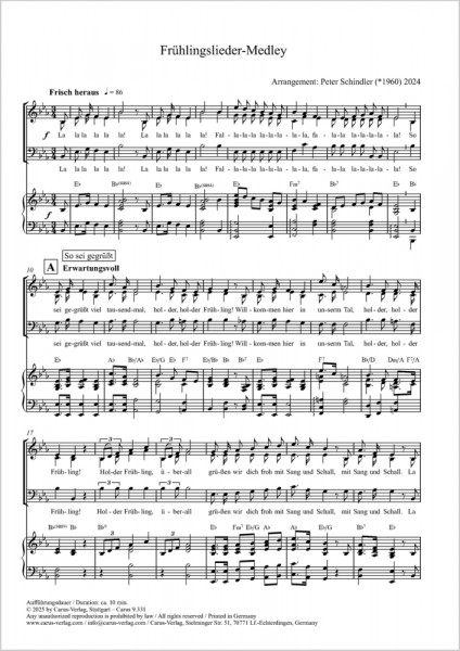 Frühlingslieder-Medley