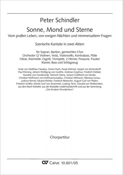 Sonne, Mond und Sterne Scenic cantata in two acts