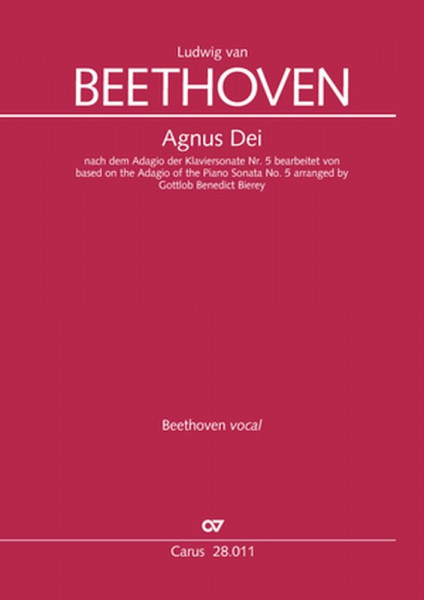 Agnus Dei - A flat major Based on the Adagio of the Piano Sonata No. 5