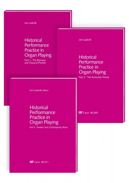 Historical Performance Practice in Organ Playing Vol. 1-3 + sheet music volume