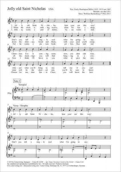 Jolly old Saint Nicholas G major