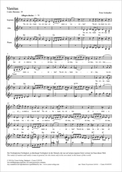 Vanitas from: Perpetuum mobile - Songs from the Codex Buranus