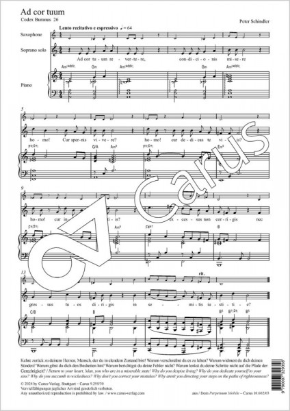 Ad cor tuum from: Perpetuum mobile - Songs from the Codex Buranus