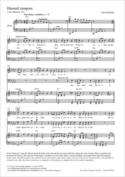Hiemali tempore from: Perpetuum mobile - Songs from the Codex Buranus