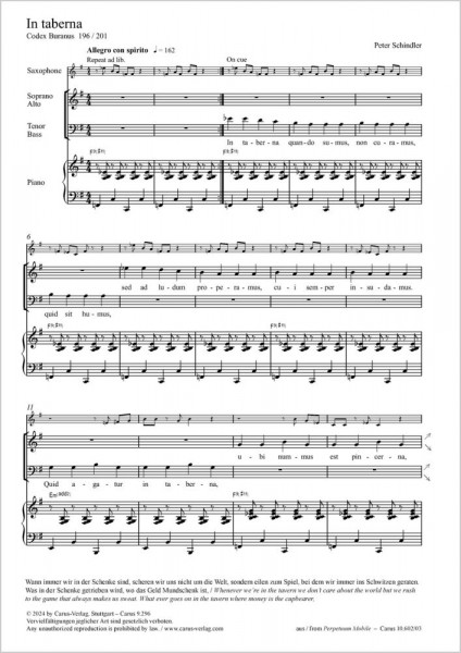 In taberna from: Perpetuum mobile - Songs from the Codex Buranus