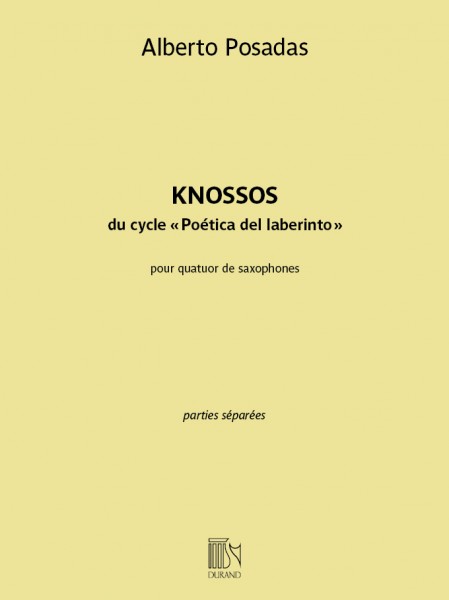 Knossos du cycle 'Poética del laberinto' pour quatuor de saxophones