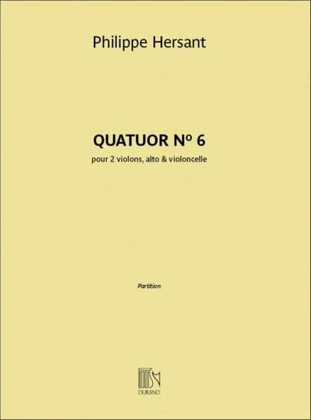 Quatuor N° 6 pour 2 violons, alto & violoncelle