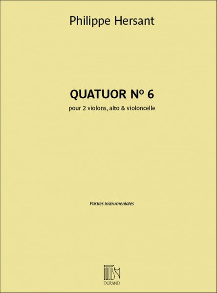 Quatuor N° 6 pour 2 violons, alto & violoncelle