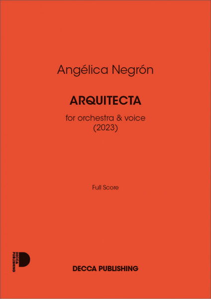 Arquitecta for orchestra & voice (2023)