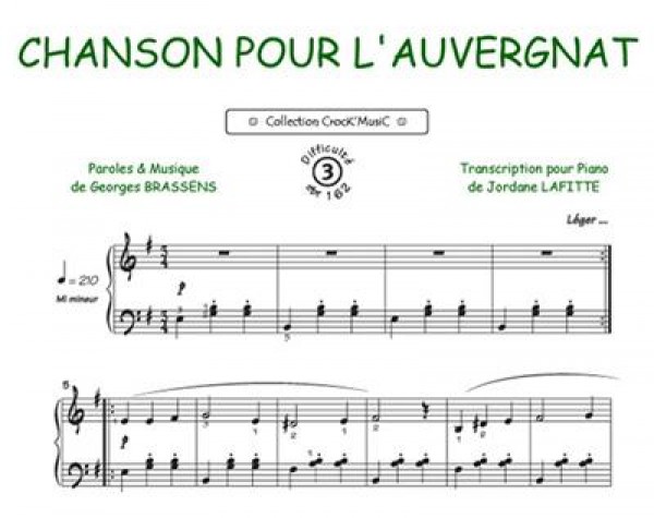 Chanson pour l'auvergnat