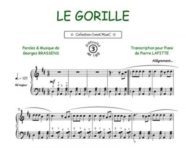 Le gorille Collection Crock'Music
