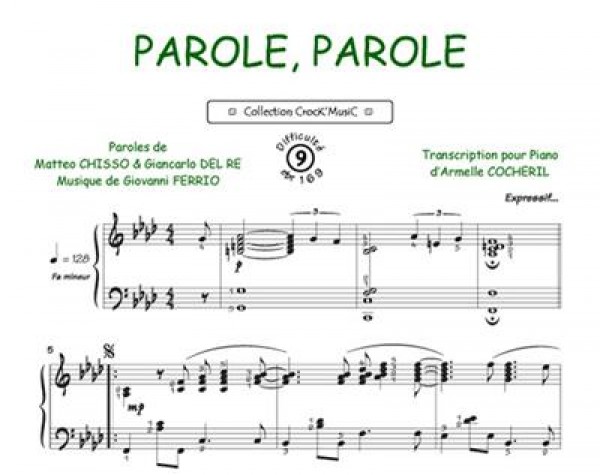 Parole, Parole Collection Crock'Music