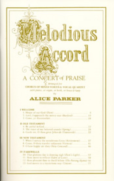 Melodious Accord A Concert of Praise