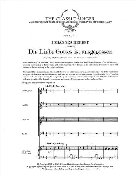 Die Liebe Gottes ist ausgegossen The Holy Spirit on us descended